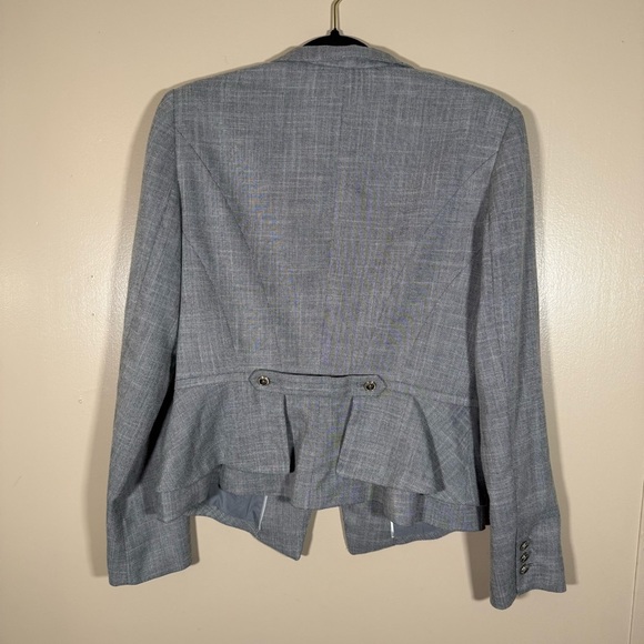 White House Black Market old money Blazer Jacket Grey Size 8 - Picture 2 of 9